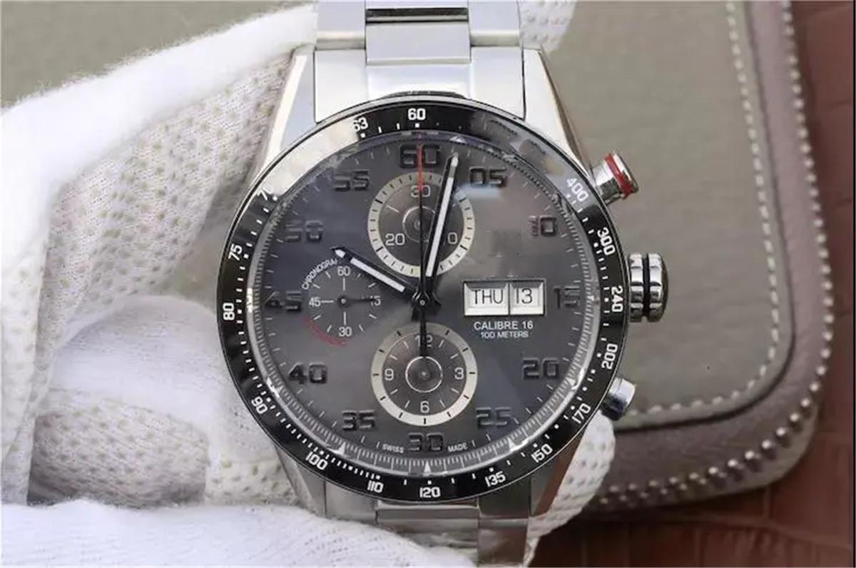 Mens Watches Cal.16 automatic mechanical movement size 43mm sapphire mirror fine steel watchband folding buckle V6 Luxury Watch, Silver 
Mens Watches Cal.16 automatic mechanical movement size 43mm sapphire mirror fine steel watchband folding buckle V6 Luxury Watch, Silver
