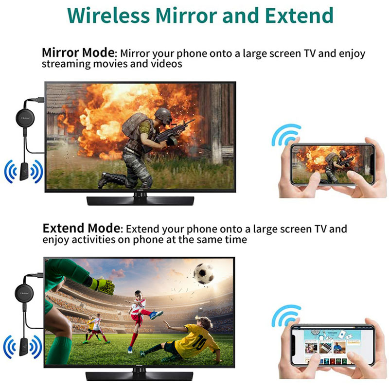 G38 Mirroring Cable Adapter 4K 1080P Wireless WiFi Display Dongle Receiver compatible TV Stick DLNA Miracast AnyCast Airplay HD2688496