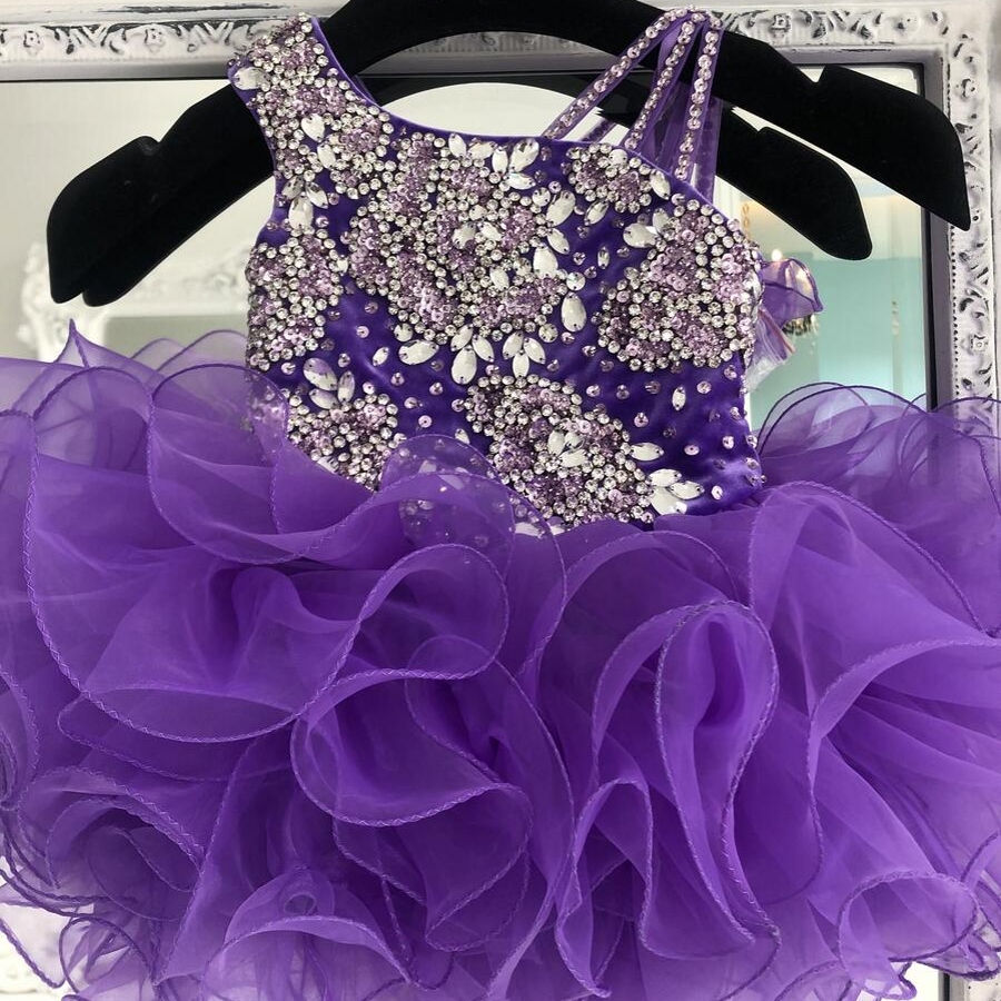 Purple Cupcake Toddler Infant Kids Pageant Dress 2021 Velvet Organza Ruffles Glitz Little Girl Party Gowns Zipper Back Mini/Short
Purple Cupcake Toddler Infant Kids Pageant Dress 2021 Velvet Organza Ruffles Glitz Little Girl Party Gowns Zipper Back Mini/Short