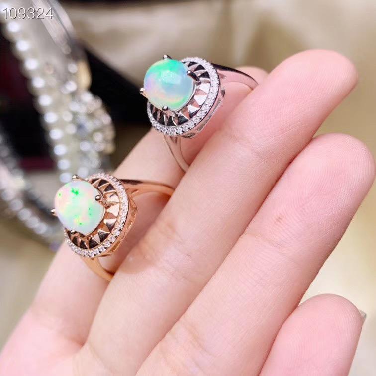 Cluster Rings Real Natural High Quality Opal Ring 925 Sterling Silver Classical Female Anniversary Jewelry
Cluster Rings Real Natural High Quality Opal Ring 925 Sterling Silver Classical Female Anniversary Jewelry