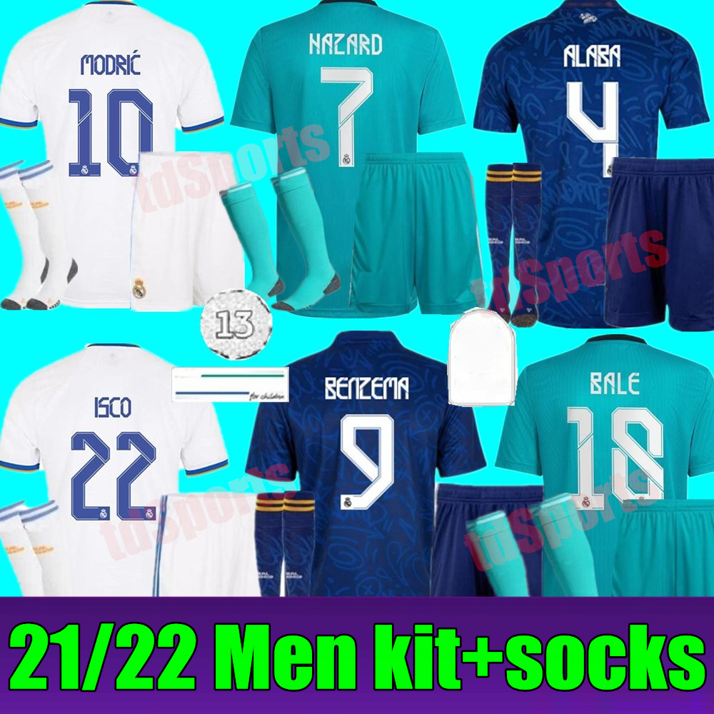 2021 2022 REAL MADRID soccer jerseys adult kits 21 22 home away 3rd ALABA HAZARD SERGIO RAMOS BENZEMA ASENSIO MODRIC MARCELO camiseta Men ki, Black
2021 2022 REAL MADRID soccer jerseys adult kits 21 22 home away 3rd ALABA HAZARD SERGIO RAMOS BENZEMA ASENSIO MODRIC MARCELO camiseta Men ki, Black