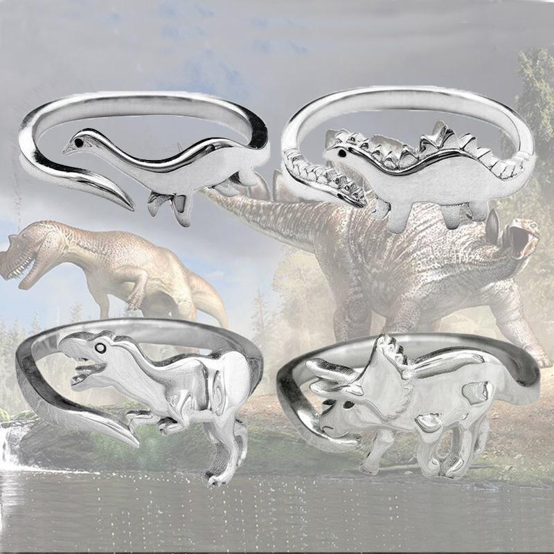 Cluster Rings Domineering Dinosaur For Women Men Ring Cute Animal Open Adjustable Dragon Tyrannosaurus Triceratops Jewelry Toy Gift
Cluster Rings Domineering Dinosaur For Women Men Ring Cute Animal Open Adjustable Dragon Tyrannosaurus Triceratops Jewelry Toy Gift