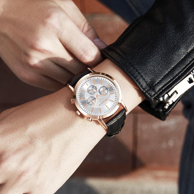 Wristwatches Fashion Watches Men Sport Leather Band Watch Quartz Business Wristwatch Reloj Hombre Relogio Masculino, Brown
Wristwatches Fashion Watches Men Sport Leather Band Watch Quartz Business Wristwatch Reloj Hombre Relogio Masculino, Brown