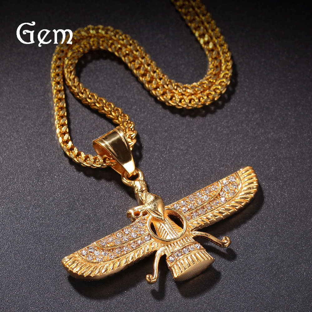 Hip hop fashion brand stainless steel men's eagle Body Figure Pendant Egyptian myth jewelry
Hip hop fashion brand stainless steel men's eagle Body Figure Pendant Egyptian myth jewelry