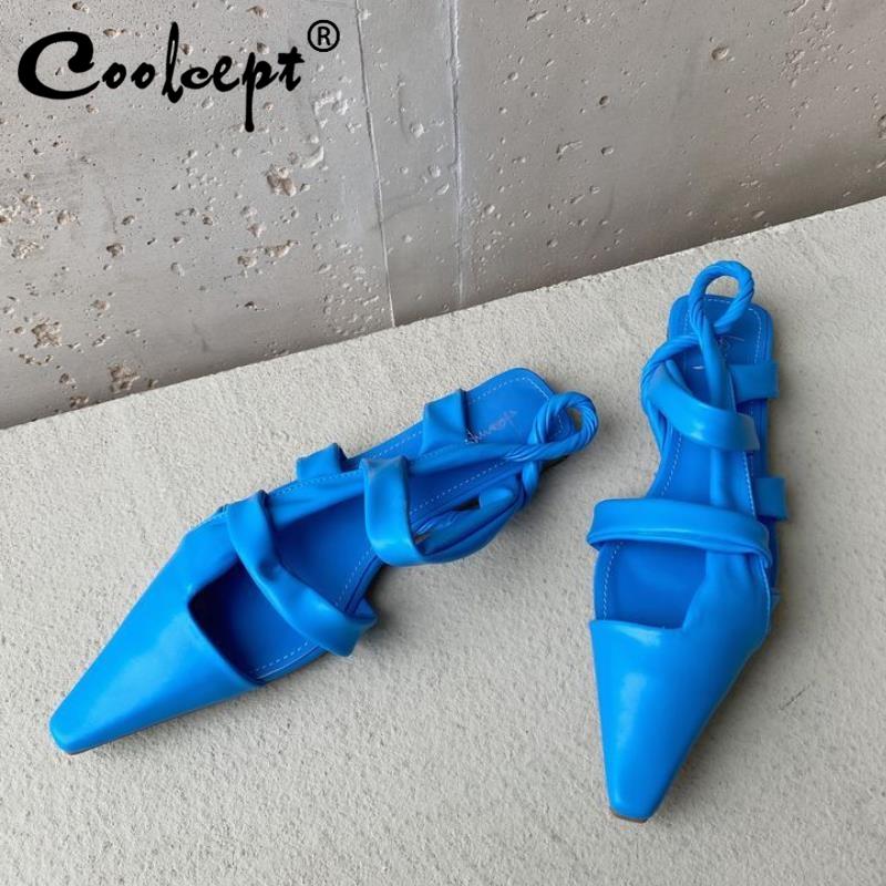 Coolcept New Women Sandals Pointed Toe Flat Heel Summer Shoes Women Fashion Cool Vacation Shoes Footwear Size 35-39, Blue
Coolcept New Women Sandals Pointed Toe Flat Heel Summer Shoes Women Fashion Cool Vacation Shoes Footwear Size 35-39, Blue