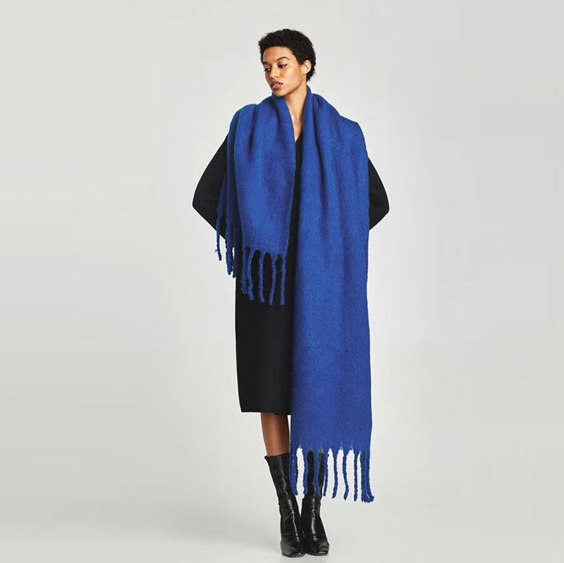 Scarves Thick Warm Mohair Scarf Women's Shawl Cashmere Autumn And Winter Beard Solid Color
Scarves Thick Warm Mohair Scarf Women's Shawl Cashmere Autumn And Winter Beard Solid Color