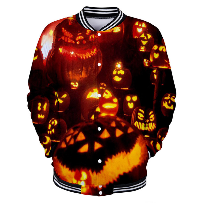 HalloweenJacket Men's Women's Shorts Jacket Luminous Glowing pumpkin Pattern Baseball Jacket High Quality Comfortable Fashion Trav, Black;brown
HalloweenJacket Men's Women's Shorts Jacket Luminous Glowing pumpkin Pattern Baseball Jacket High Quality Comfortable Fashion Trav, Black;brown
