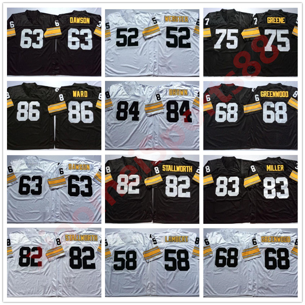 NCAA Mike Webster Jersey Jack Lambert Dermontti Dawson .C. Greenwood Joe Greene Black White Jerseys Retro Football Jerseys Stitched Mens, As shown in illustration
NCAA Mike Webster Jersey Jack Lambert Dermontti Dawson .C. Greenwood Joe Greene Black White Jerseys Retro Football Jerseys Stitched Mens, As shown in illustration