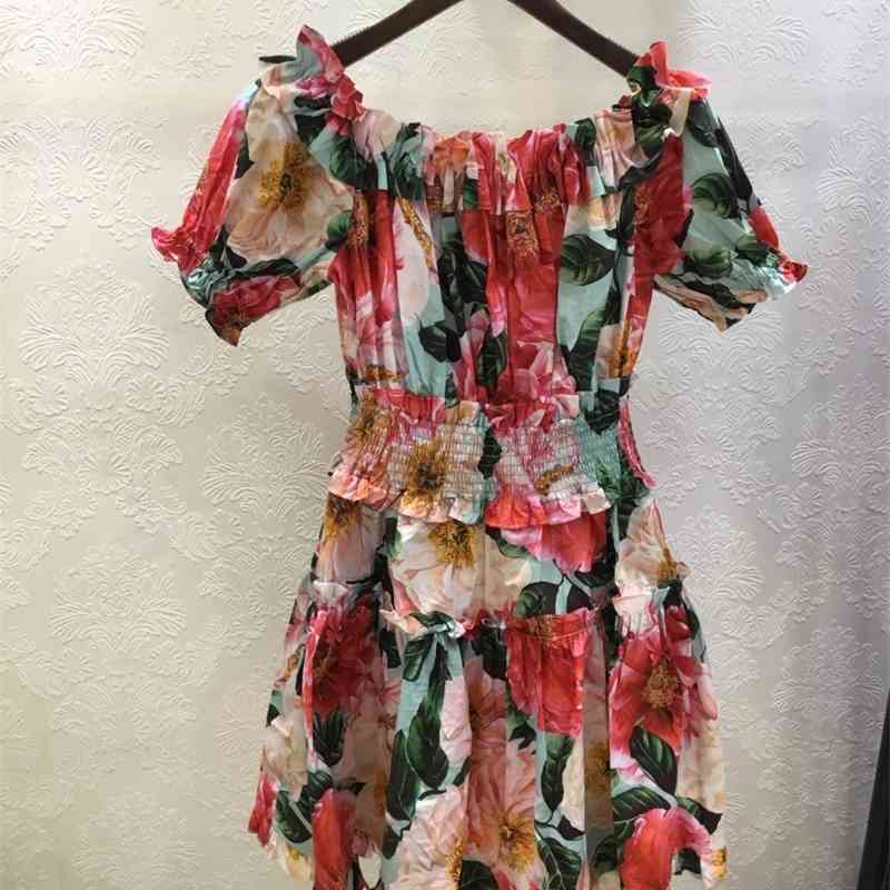 Truevoker Designer Prom Dres 100% Cotton Slash Collar Off Shoulder Colourful Floral Print Cute Resort Robe Mujer Vestido 210602, Multi
Truevoker Designer Prom Dres 100% Cotton Slash Collar Off Shoulder Colourful Floral Print Cute Resort Robe Mujer Vestido 210602, Multi