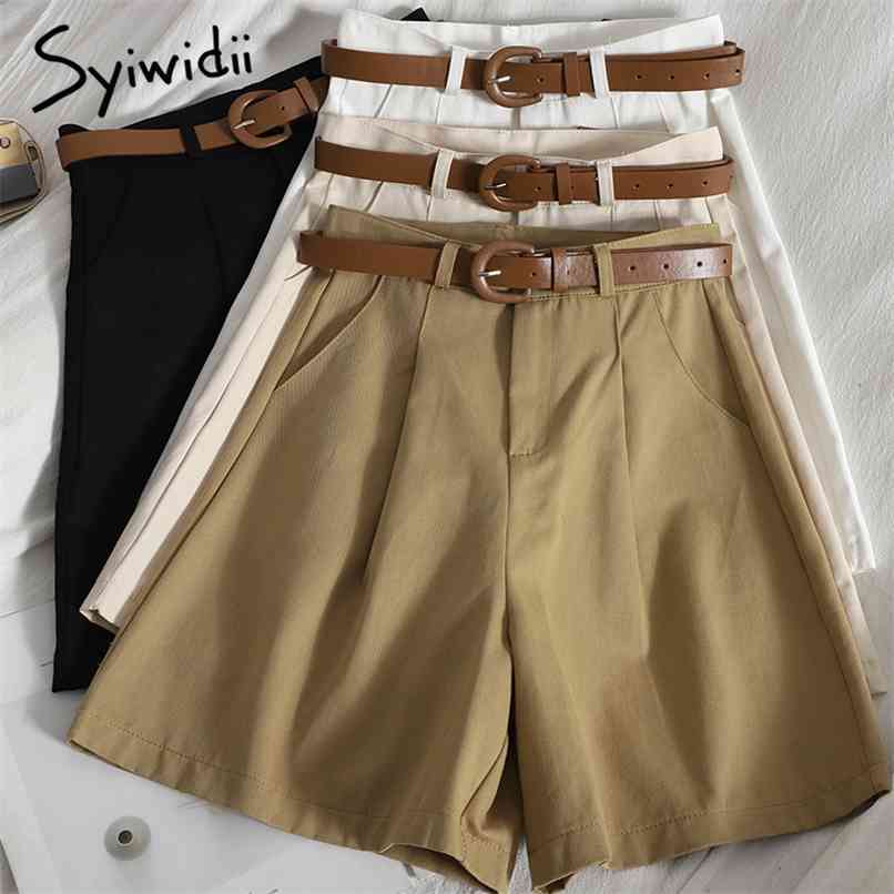 Women's High Waist Shorts Button Up Sashes Zipper Casual Solid Black White Summer Korean Fashion Office Ladies 210607, Khaki
Women's High Waist Shorts Button Up Sashes Zipper Casual Solid Black White Summer Korean Fashion Office Ladies 210607, Khaki