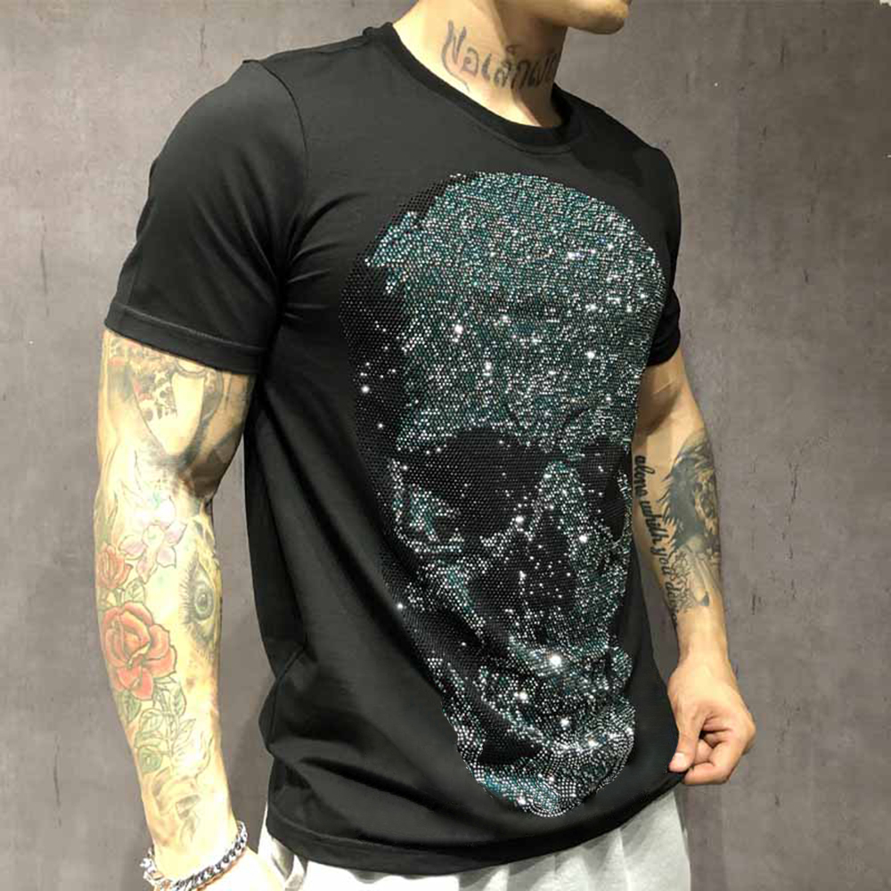 

2021 Short Sleeve Men Spring Summer New Comfortable Cotton Breathable Bottoming Tshirt Hit Color Printed t Shirt R27b, Pink