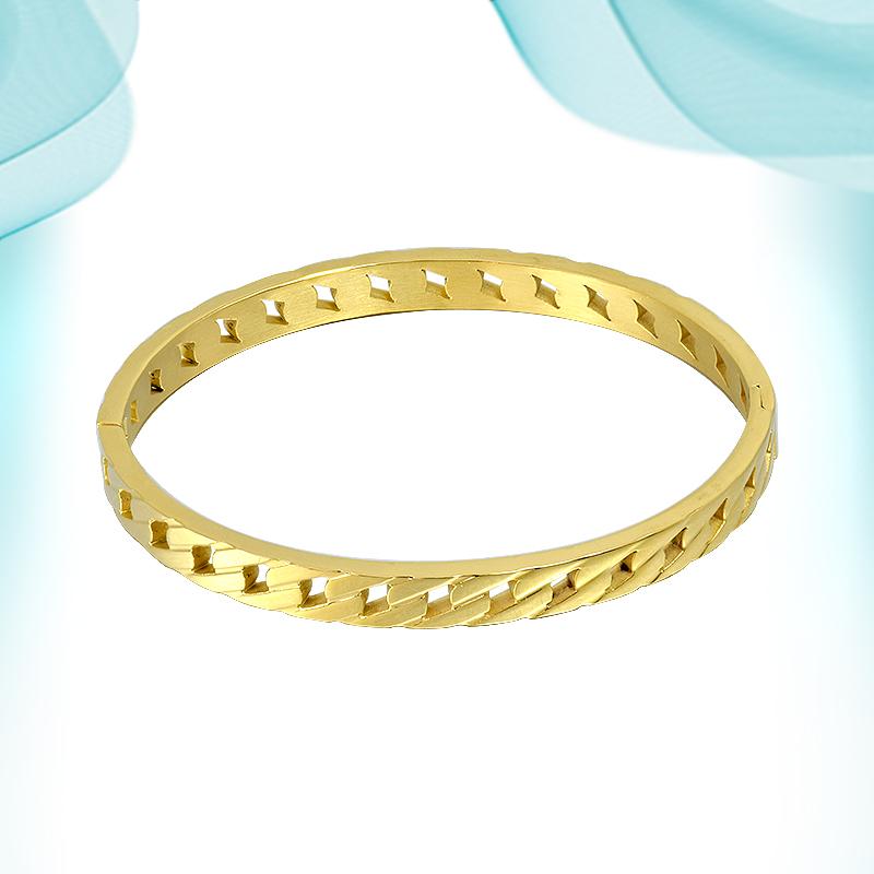 Bangle Bracelets On Hand Golden Plated Stainless Steel Jewelry Chain Hollow Couple Bangles For Women Daily Accessories Luxury Quality
Bangle Bracelets On Hand Golden Plated Stainless Steel Jewelry Chain Hollow Couple Bangles For Women Daily Accessories Luxury Quality