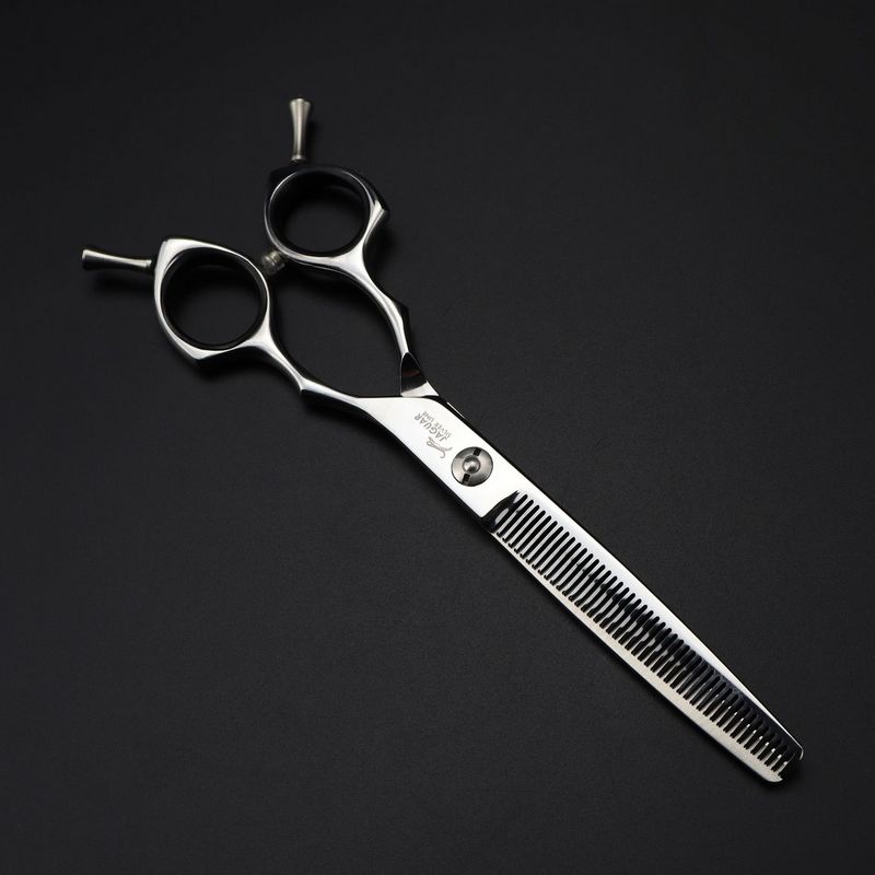 new arrival JAGUAR 6.5 inch hair scissors 6CR professional barber thinning cutting scissors Double tail