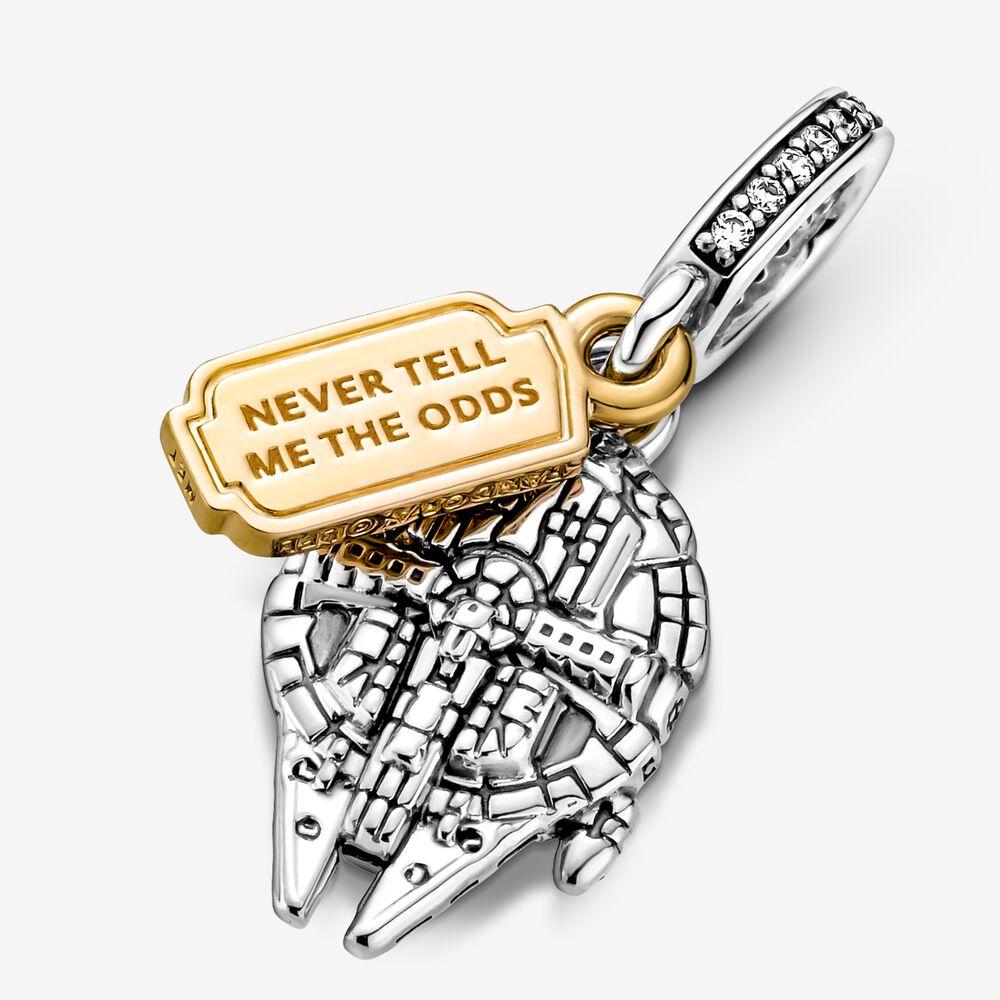 100% 925 Sterling Silver Millennium Falcon Dangle Charms Fit Original European Charm Bracelet Fashion Women Wedding Engagement Jewelry Accessories