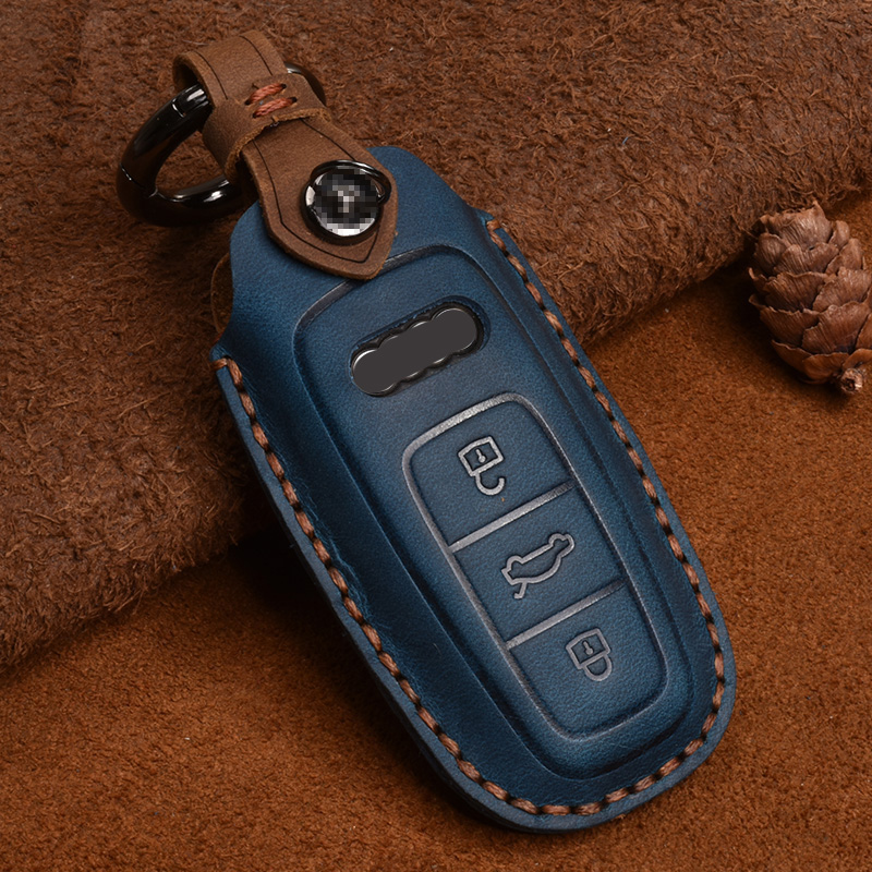 Leather Car Key Cover Case for Audi A6 A7 A8 Q8 E-tron C8 D5 A8L A6L 2018 2019 2020 Cover Accessories Car Key Protection, Sky blue
Leather Car Key Cover Case for Audi A6 A7 A8 Q8 E-tron C8 D5 A8L A6L 2018 2019 2020 Cover Accessories Car Key Protection, Sky blue