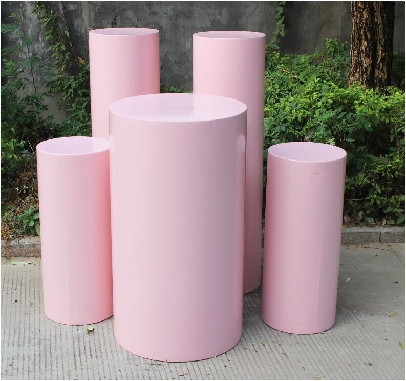 New products Round Cylinder Pedestal Display Art Decor Plinths Pillars for DIY Wedding Decorations Holiday