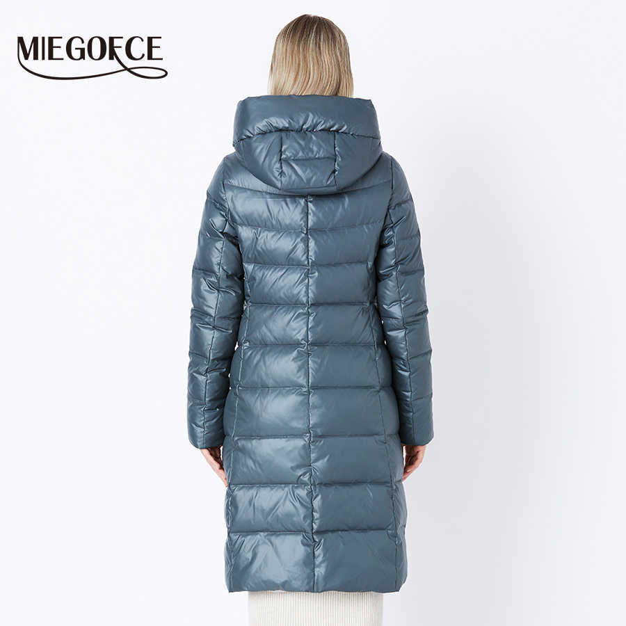 MIEGOFCE Coat Jacket Winter Women's Hooded Warm Parkas Bio Fluff Parka Coat Hight Quality Female Winter Collection 210819