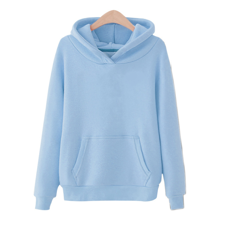 Autumn Purple Warm Women's Sweatshirt Fashion Solid Color Winter Fleece Pullover Tops Hoodie 201217
