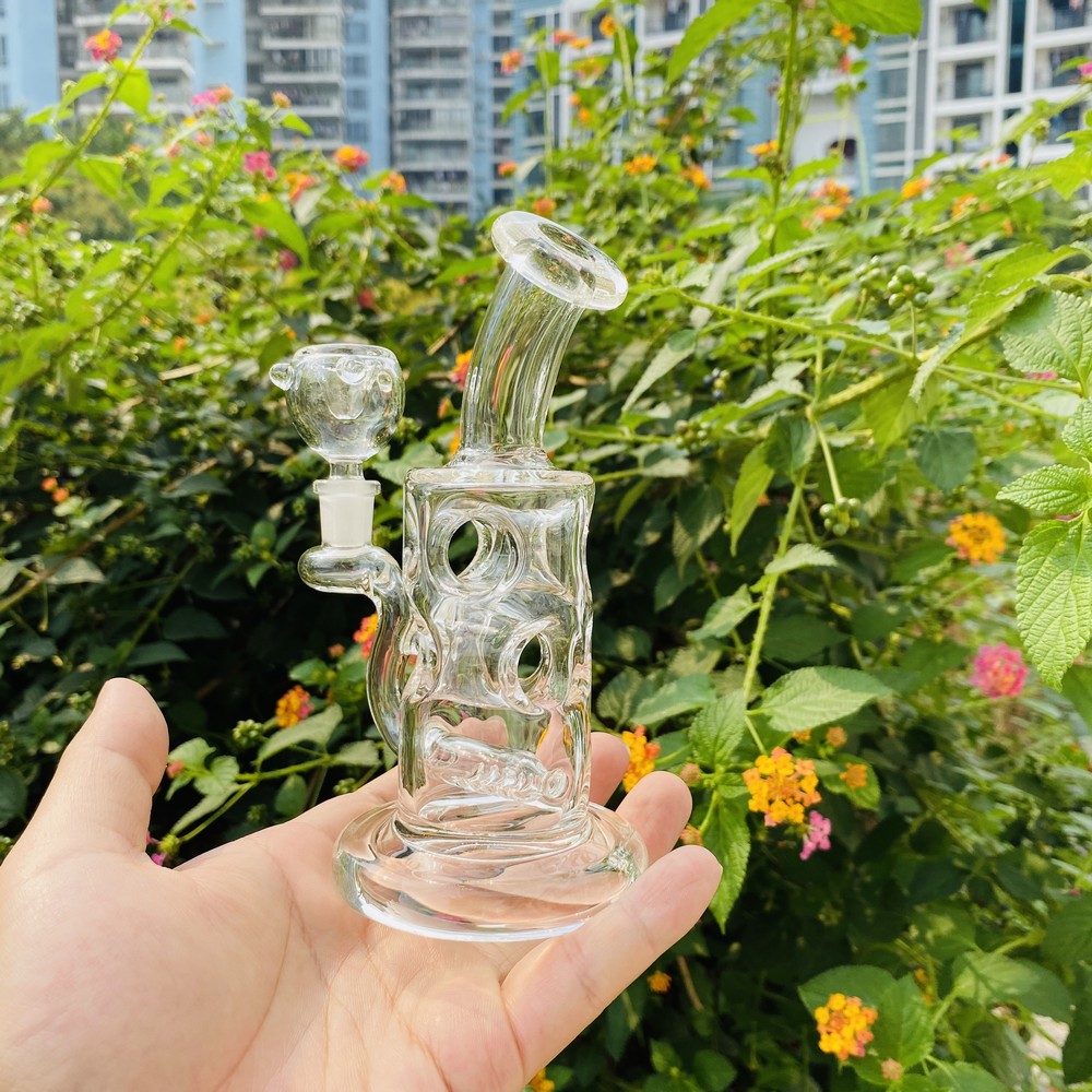 New 5 inch Mini Glass Dab Rigs Bong Skull Egg Recycler Oil Rigs Inline Glass Water Pipe With Bowl Quartz Banger
New 5 inch Mini Glass Dab Rigs Bong Skull Egg Recycler Oil Rigs Inline Glass Water Pipe With Bowl Quartz Banger