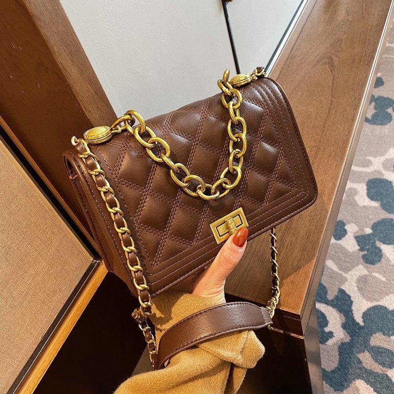 Small PU Leather Crossbody Bags for Women 2021 New Spring Summer Luxury Handbags Lady Gold Chain Shoulder Purses Designer, Khaki
Small PU Leather Crossbody Bags for Women 2021 New Spring Summer Luxury Handbags Lady Gold Chain Shoulder Purses Designer, Khaki