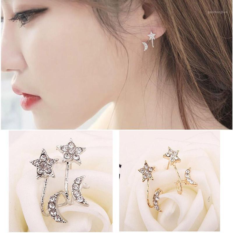 Stud Korean U-shaped Ear Bone Clip Female Cute Five-pointed Star Moon Earrings Women Personalized Jewelry Fashion Wedding Party Gifts, Golden;silver
Stud Korean U-shaped Ear Bone Clip Female Cute Five-pointed Star Moon Earrings Women Personalized Jewelry Fashion Wedding Party Gifts, Golden;silver