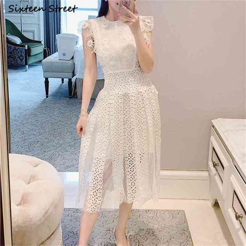 Summer Dresses Woman Beige Lace Runway Design High Waist Party Vestidos Luxury Sleeveless Hollow Self Female 210603, Brown
Summer Dresses Woman Beige Lace Runway Design High Waist Party Vestidos Luxury Sleeveless Hollow Self Female 210603, Brown