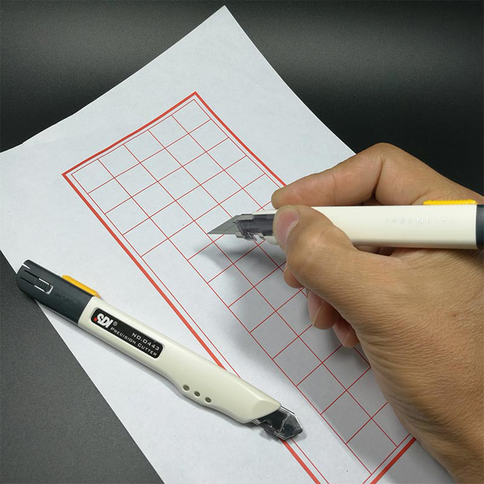 SDI Precision Cutter with Safety Lock | 9mm Professional Heavy-Duty Stainless Steel Blade | for Vinyl Wrap, Car Wrap & Tint Film Application Tools SDI