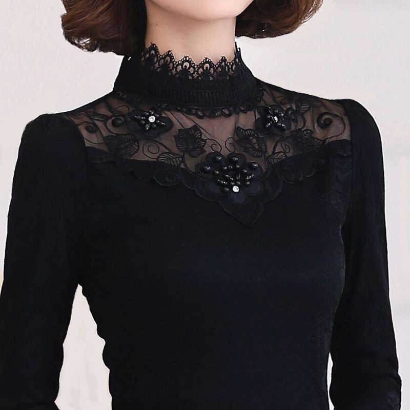 Women Spring Autumn Style Lace Blouses Shirts Lady Casual Slim Long Sleeve Stand Collar Blusas Tops DF3728 210609, Red
Women Spring Autumn Style Lace Blouses Shirts Lady Casual Slim Long Sleeve Stand Collar Blusas Tops DF3728 210609, Red