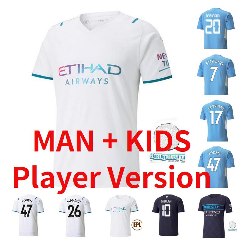 Man kids kit 21/22 DE BRUYNE GREALISH City FODEN soccer jerseys Player Version 2021 STERLING G.JESUS MAHREZ BERNARDO MENDY football shirts uniform, Black;yellow
Man kids kit 21/22 DE BRUYNE GREALISH City FODEN soccer jerseys Player Version 2021 STERLING G.JESUS MAHREZ BERNARDO MENDY football shirts uniform, Black;yellow