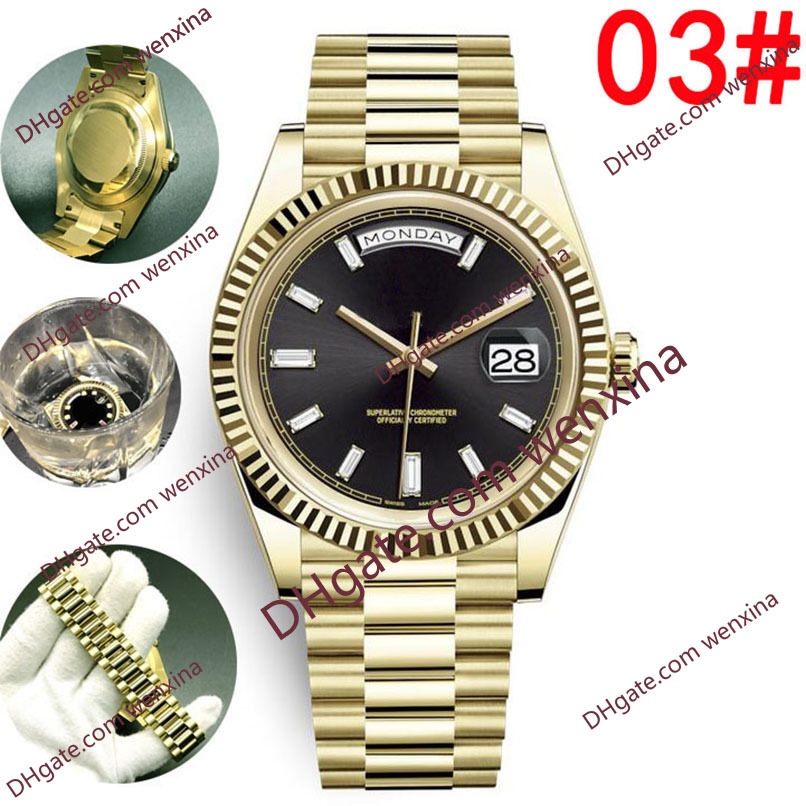 14 High Quality Waterproo Watch 41mm 2813 Mechanical automatic Stainless President Fashion Mens Watches Classic long diamondWristwatches, 01
14 High Quality Waterproo Watch 41mm 2813 Mechanical automatic Stainless President Fashion Mens Watches Classic long diamondWristwatches, 01