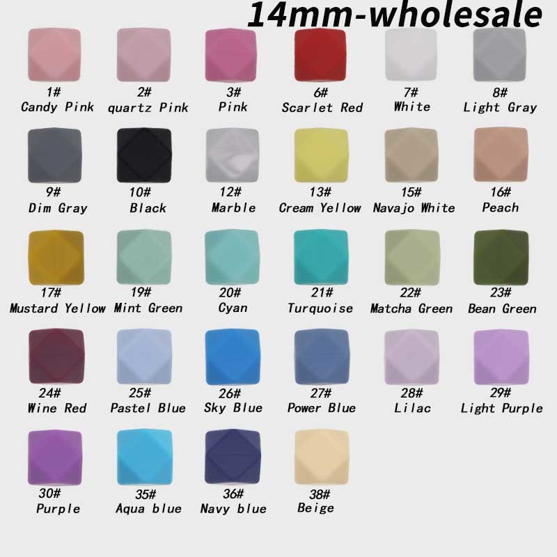kovict 14mm Hexagon 100/200/500 Silicone Beads For DIY Baby Pacifier Chain BPA Free Teething Baby Teether Baby Accessories 210311
kovict 14mm Hexagon 100/200/500 Silicone Beads For DIY Baby Pacifier Chain BPA Free Teething Baby Teether Baby Accessories 210311