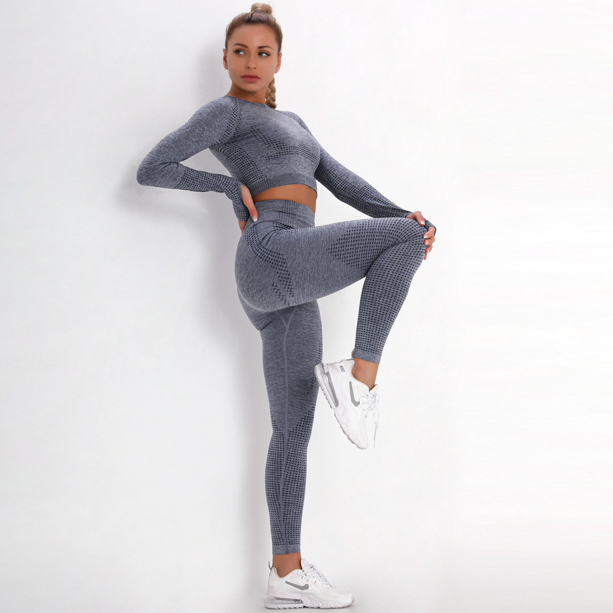 Women's Tracksuits Sportswear Suit Women's Clothing Yoga Bra Fitness Legging Tummy Slimming Pant Kit Sports Sets Outfit Running
