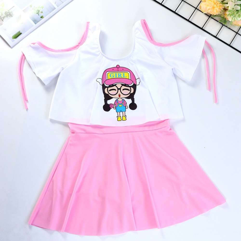 children's swimsuit girls' middle school and university students' princess skirt beach off shoulder, Blue
children's swimsuit girls' middle school and university students' princess skirt beach off shoulder, Blue