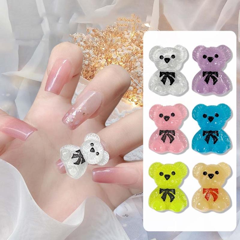 Nail Art Decorations Bears Jewelry Japanese And Korean Cute Cartoon 3D Resin Candy Color Bear Transparent DIY Decoration
Nail Art Decorations Bears Jewelry Japanese And Korean Cute Cartoon 3D Resin Candy Color Bear Transparent DIY Decoration