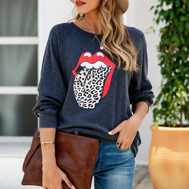 2021 Thick Cvc Wool Veet Funny Mouth Tongue Print Sweatshirt Women Long Sleeve Shirts Autumn New Casual Loose Winter Warm Tops 21ga, Black
2021 Thick Cvc Wool Veet Funny Mouth Tongue Print Sweatshirt Women Long Sleeve Shirts Autumn New Casual Loose Winter Warm Tops 21ga, Black