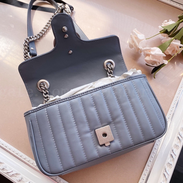 Women 26cm 22cm 16.5cm Genuine Leather Newset Classic Marmont Bag Fashion Lady Chain Crossbody Shoulder Bags clutch Purses Backpack Handbags, Grey
Women 26cm 22cm 16.5cm Genuine Leather Newset Classic Marmont Bag Fashion Lady Chain Crossbody Shoulder Bags clutch Purses Backpack Handbags, Grey