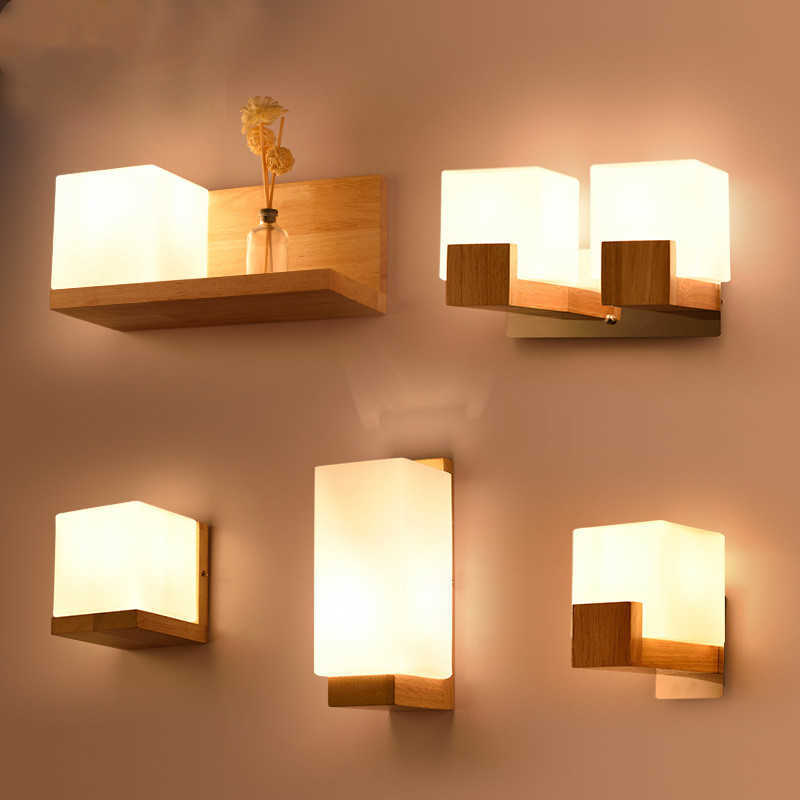 Japanese Bedside Wall Lamp LED Bedroom Simple Solid Wood Creative Living Room Hotel Aisle Bedside Lamp H0922
Japanese Bedside Wall Lamp LED Bedroom Simple Solid Wood Creative Living Room Hotel Aisle Bedside Lamp H0922