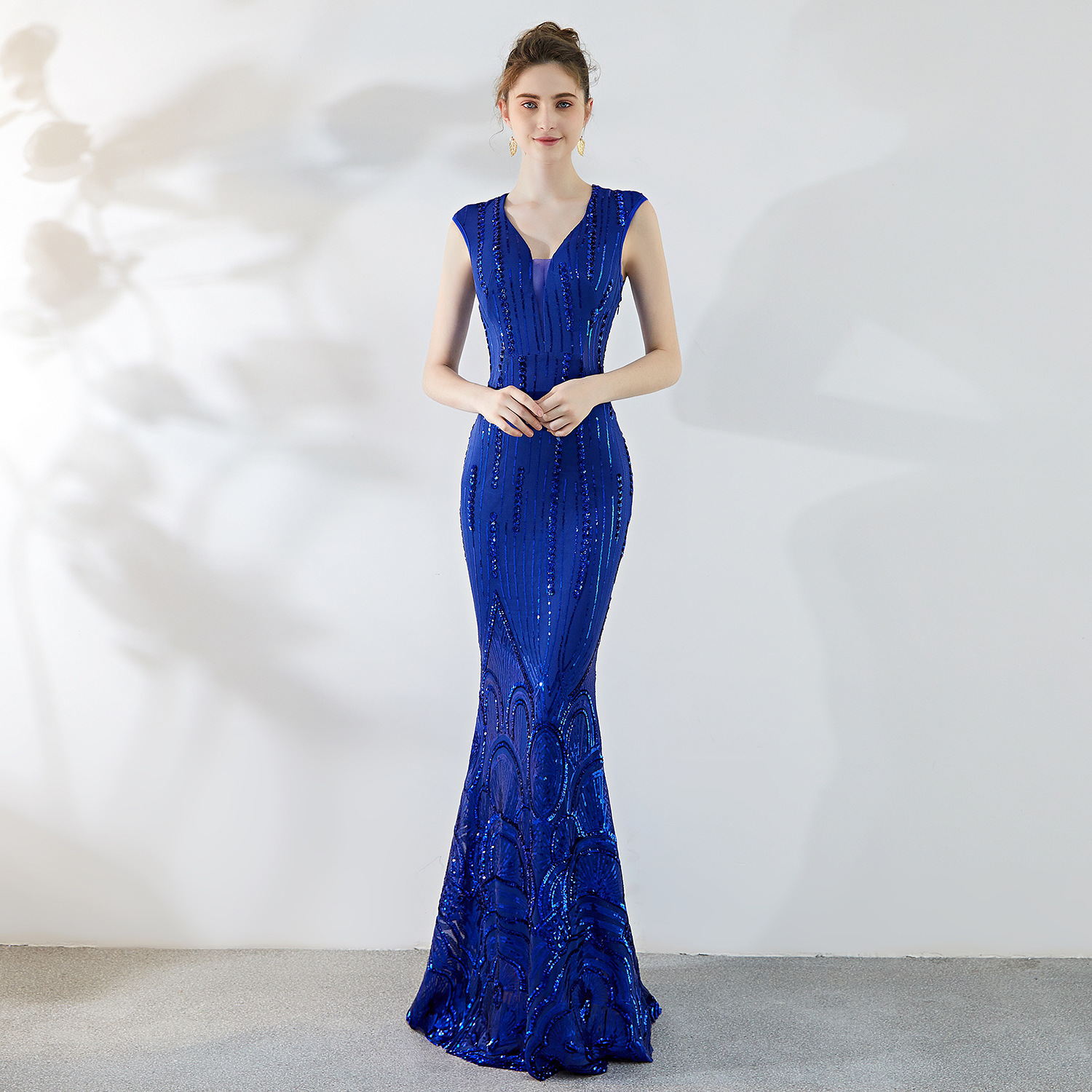 Prom Dresses Sequins v Neck Slim Sexy Women Floor Length Mermaid Evening Party Maxi Dress 6opk, Blue
Prom Dresses Sequins v Neck Slim Sexy Women Floor Length Mermaid Evening Party Maxi Dress 6opk, Blue