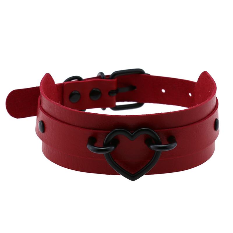 Chokers Punk PU Leather Heart Spike Rivet Collar Studded Choker Necklace Body Birthday Party Gift Handmade Neck Jewelry
Chokers Punk PU Leather Heart Spike Rivet Collar Studded Choker Necklace Body Birthday Party Gift Handmade Neck Jewelry