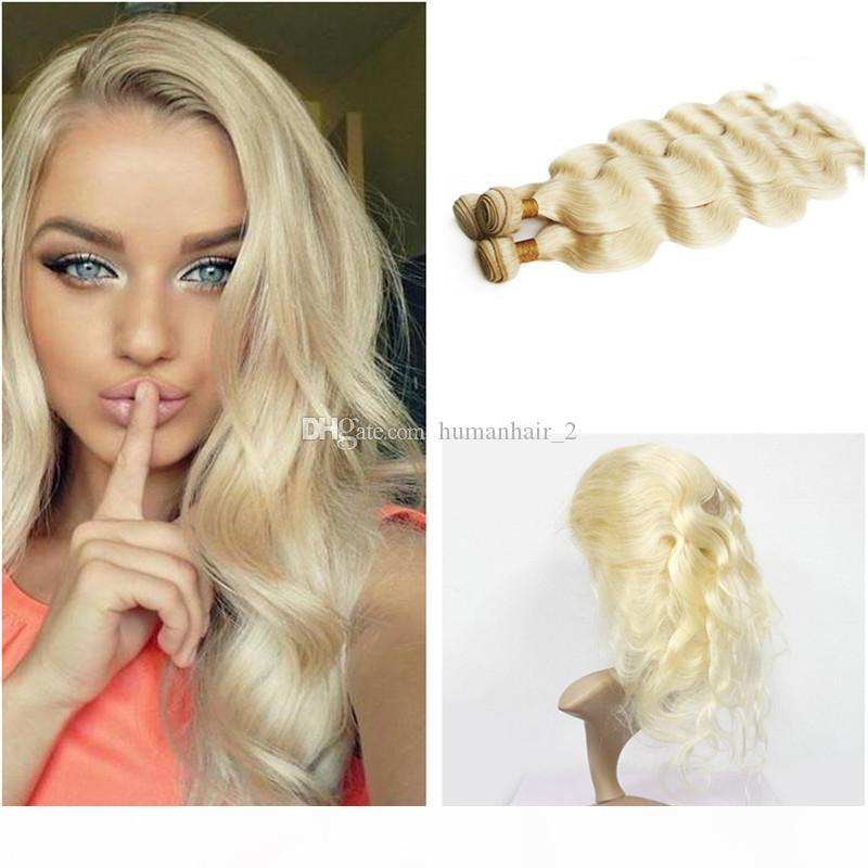 Blonde Human Hair Weaves With 360 Full Lace Band Frontal Brazilian #613 Platinum Blonde Body Wave 3Bundles With 360 Lace Frontal Closure, Black;brown
Blonde Human Hair Weaves With 360 Full Lace Band Frontal Brazilian #613 Platinum Blonde Body Wave 3Bundles With 360 Lace Frontal Closure, Black;brown