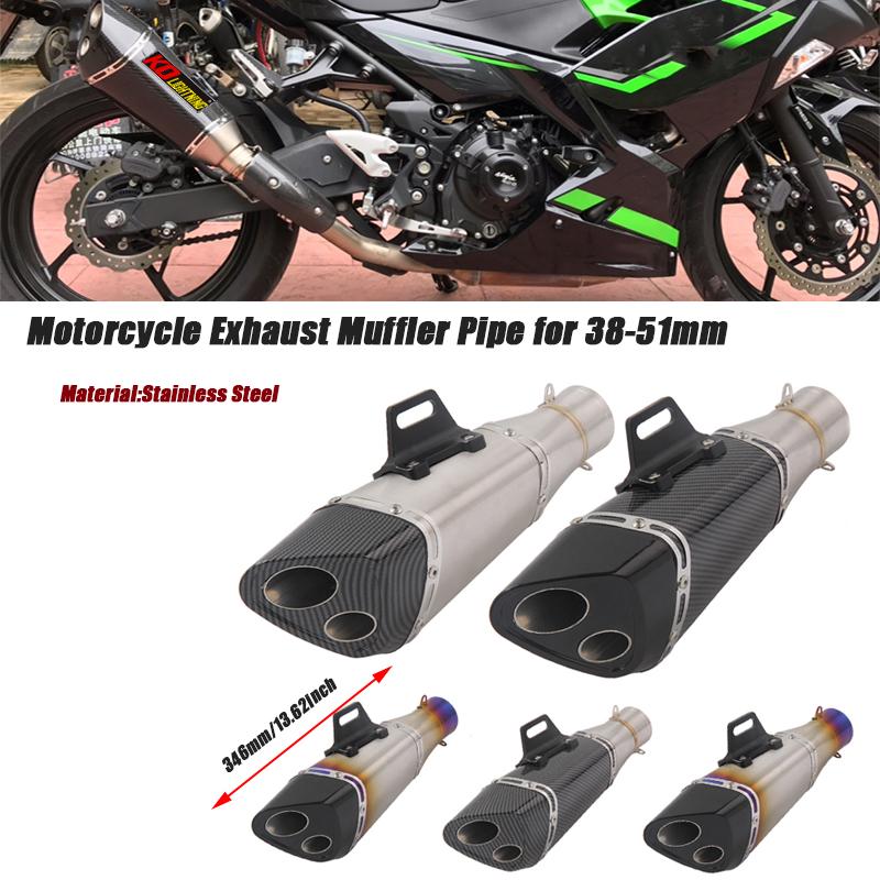 Motorcycle Exhaust System Tip Pipe Stainless Steel For 38-51mm Muffler Tubes Removable DB Killer Silp On Set
Motorcycle Exhaust System Tip Pipe Stainless Steel For 38-51mm Muffler Tubes Removable DB Killer Silp On Set