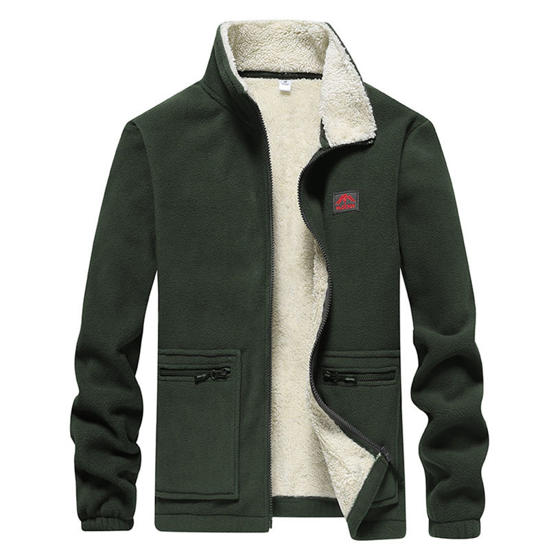 men Sweatshirt Wool hoodies Coat With Pullover Casual Winter Parka Outerwear Lamb cashmere Coat Streetwear Hooded Tops 201020