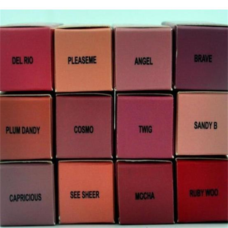 Dropshipping High Quality Makeup Matte Lipsticks Epacket Free Ship 12 Color New Make Up Lips Lustre Lip Gloss Liquid Lipstick 4.5G
