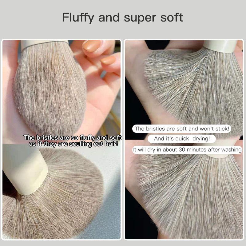 Makeup Brushes 10Pcs Set Loose Powder Blush Foundation Highlight Contour Eye Shadow Eyebrow Cosmetics Beauty Brush Tool