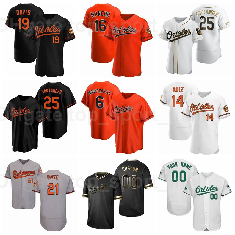 New Baseball 19 Chris Davis Jersey 16 Trey Mancini 25 Anthony Santander 6 Ryan Mountcastle 21 Austin Hays 14 Rio Ruiz Cool Base, Blue;black
New Baseball 19 Chris Davis Jersey 16 Trey Mancini 25 Anthony Santander 6 Ryan Mountcastle 21 Austin Hays 14 Rio Ruiz Cool Base, Blue;black