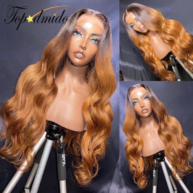Lace Wigs Topodmido Ombre Brown Color 13x4 Front Wig With Baby Hair Peruvian Remy Human Body Wave 4x4 Closure For Women, Black;brown
Lace Wigs Topodmido Ombre Brown Color 13x4 Front Wig With Baby Hair Peruvian Remy Human Body Wave 4x4 Closure For Women, Black;brown