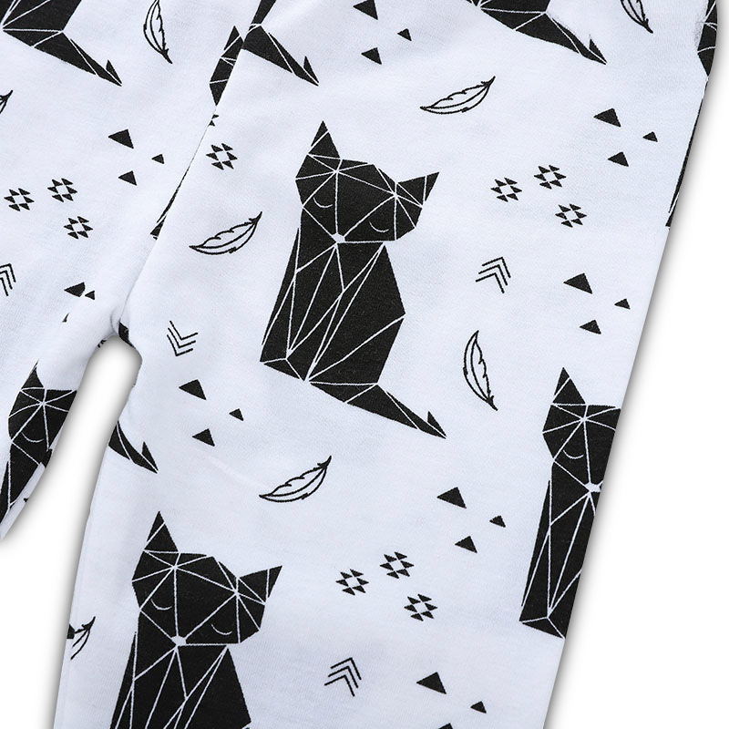 Baby Girls Boys Clothes Sets Spring Autumn Fashion Child Outfits 3Pcs Long Sleeve Top+Hat+Cat Trouser Suit With Geometric Alphabet Print Kids Clothing