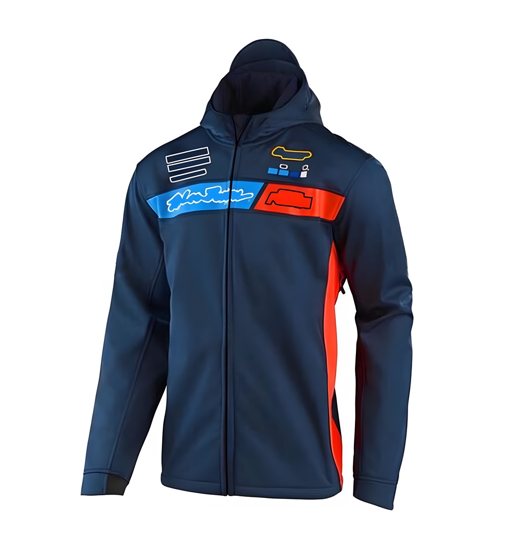 New windbreaker plus fleece motorcycle racing suit riding off-road sweater jacket