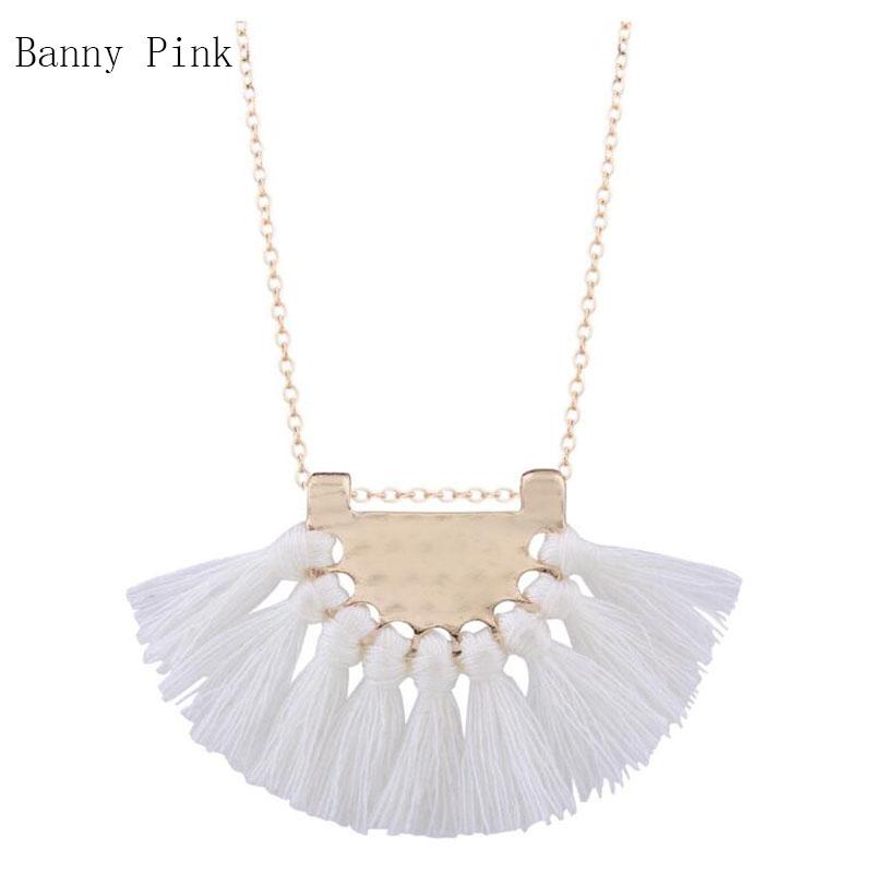Pendant Necklaces Bohemia Cotton Tassel Necklace For Women Ethnic Geo Alloy Metal Chain Fashion Jewelry Colliers Chunky
Pendant Necklaces Bohemia Cotton Tassel Necklace For Women Ethnic Geo Alloy Metal Chain Fashion Jewelry Colliers Chunky