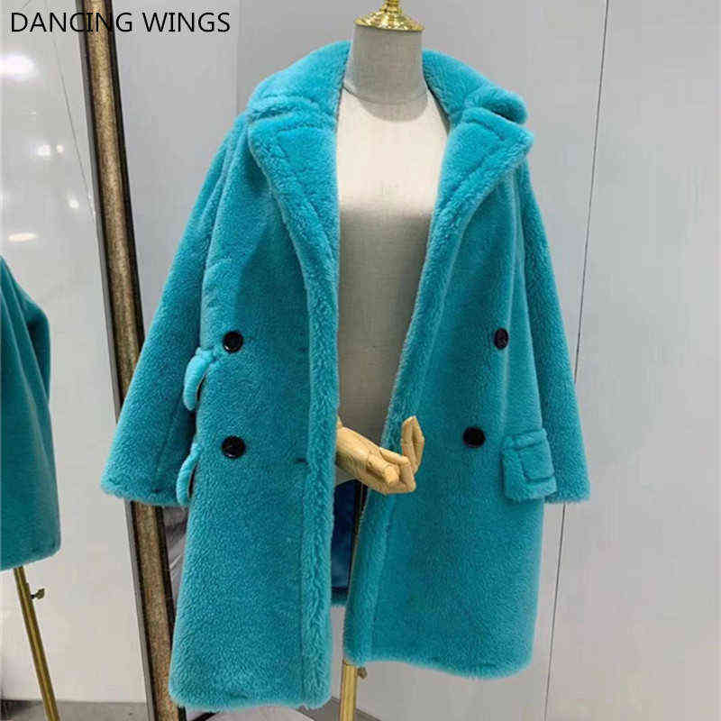 2021 Winter New Fashion Womens Teddy Bear Coat Real Wool Sheep Fur Long Coats Jacket Thick Warm H1103, Coffee
2021 Winter New Fashion Womens Teddy Bear Coat Real Wool Sheep Fur Long Coats Jacket Thick Warm H1103, Coffee